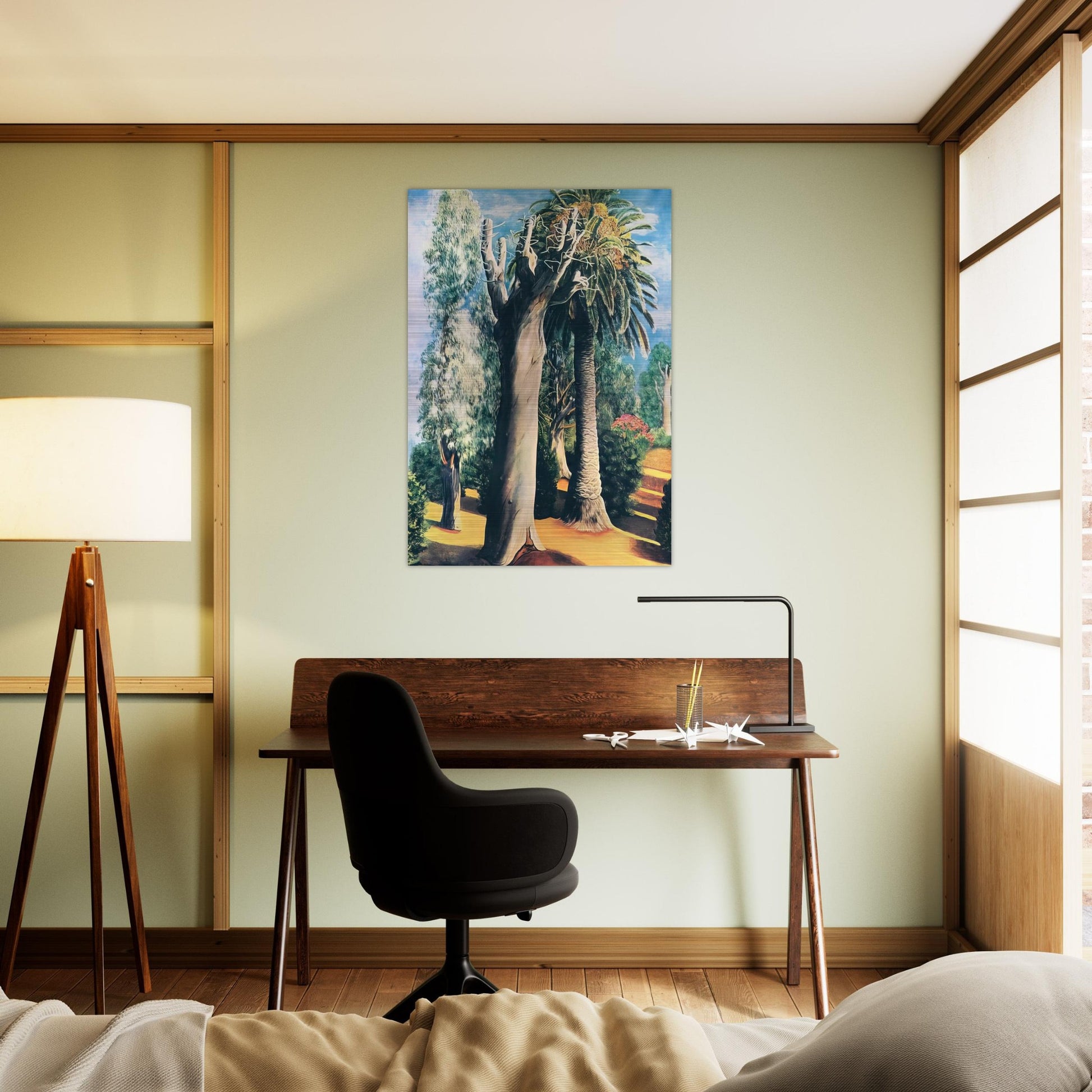EUCALYPTUS AND PALM 1935 - Moise Kisling Brushed Aluminum Print - 70x100 cm / 28x40 inches | Moise Kisling Aluminum Print | Moise Kisling Prints