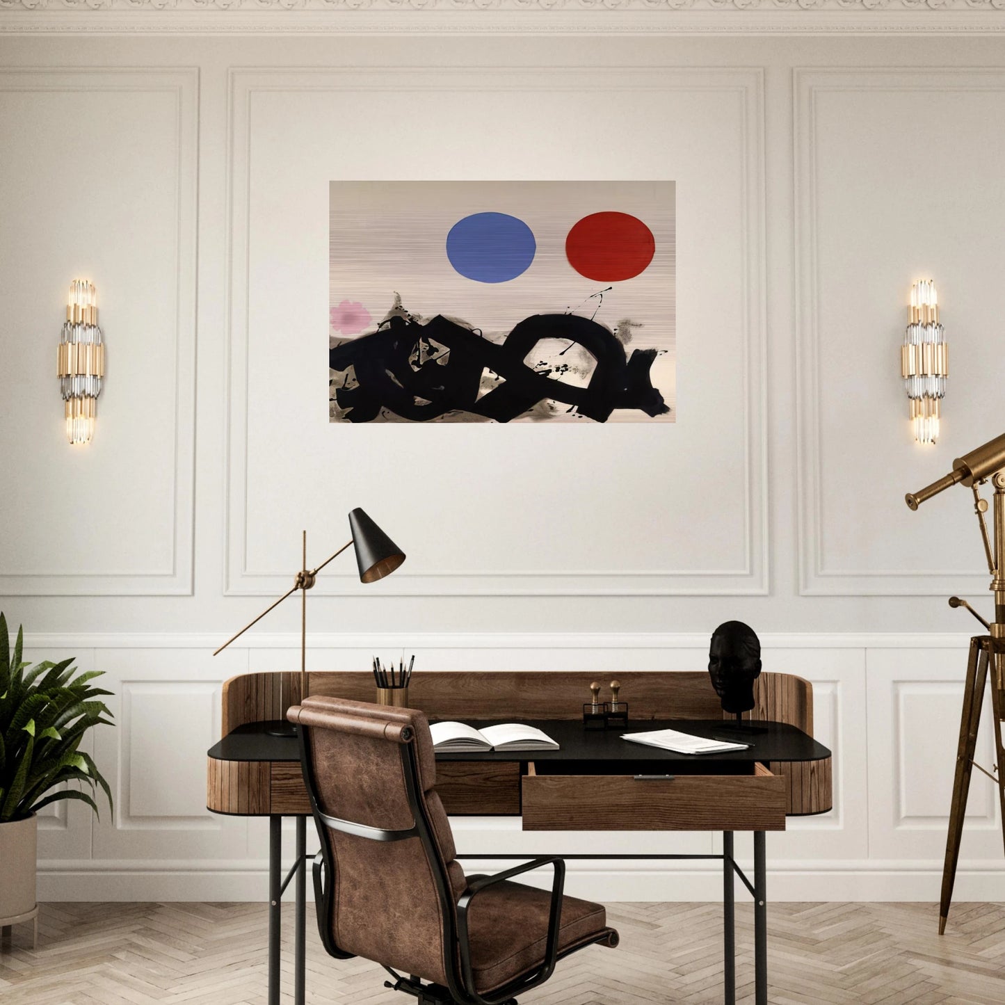 Rolling - 1961 - Adolph Gottlieb Brushed Aluminum Print - 70x100 cm / 28x40 inches | Adolph Gottlieb Aluminum Print | Adolph Gottlieb Prints