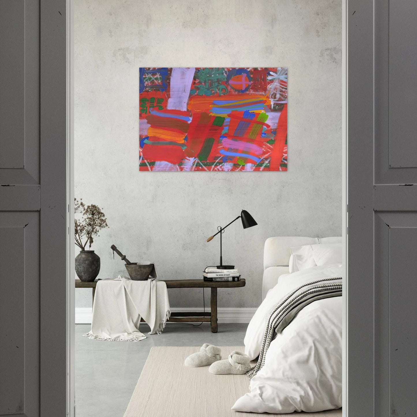 St. Germain - 1995 - Albert Irvin Brushed Aluminum Print - 70x100 cm / 28x40 inches | Albert Irvin Aluminum Print | Albert Irvin Prints