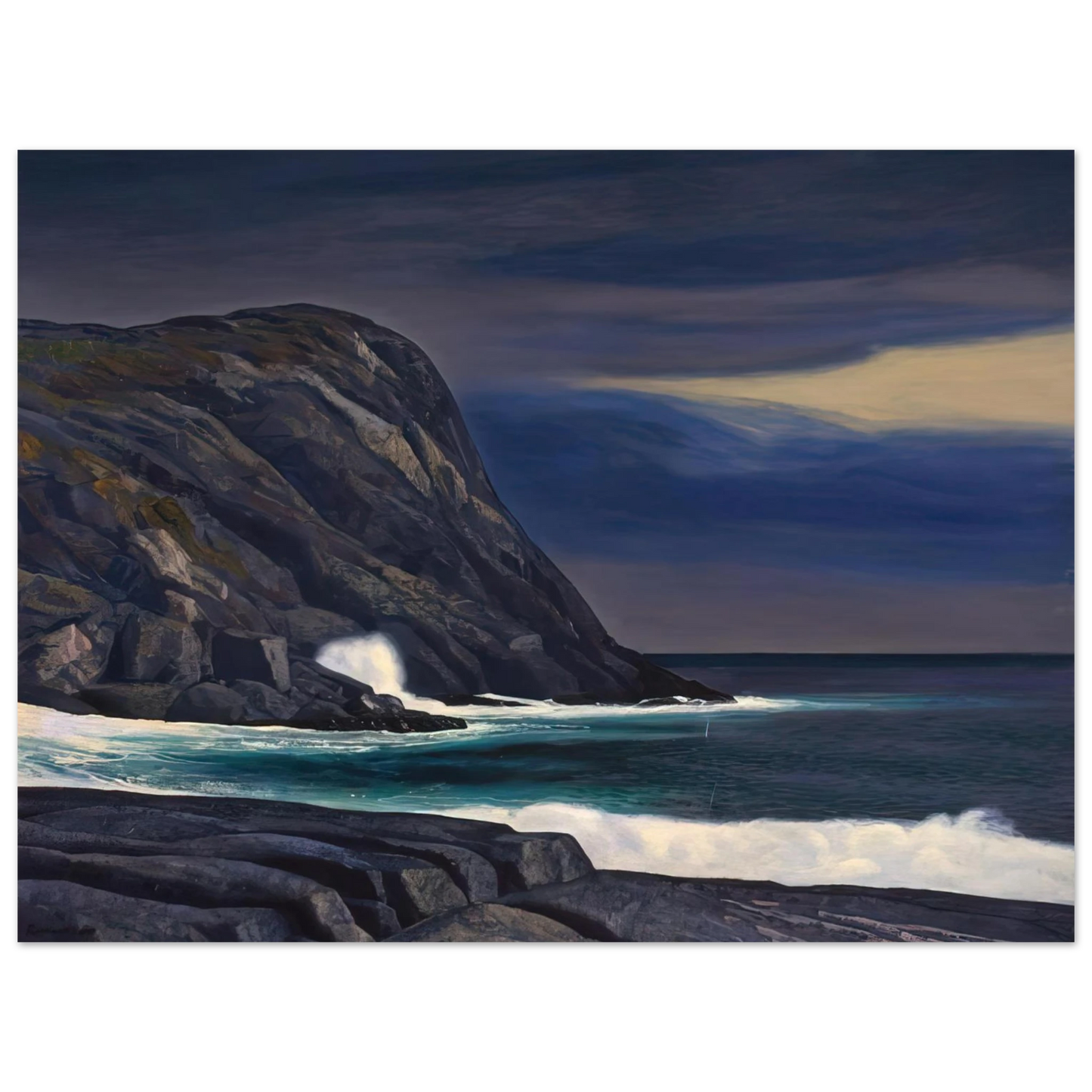 Rockwell Kent - Brewing Storm, Monhegan  75x100 cm / 30x40inches Fine Art Poster