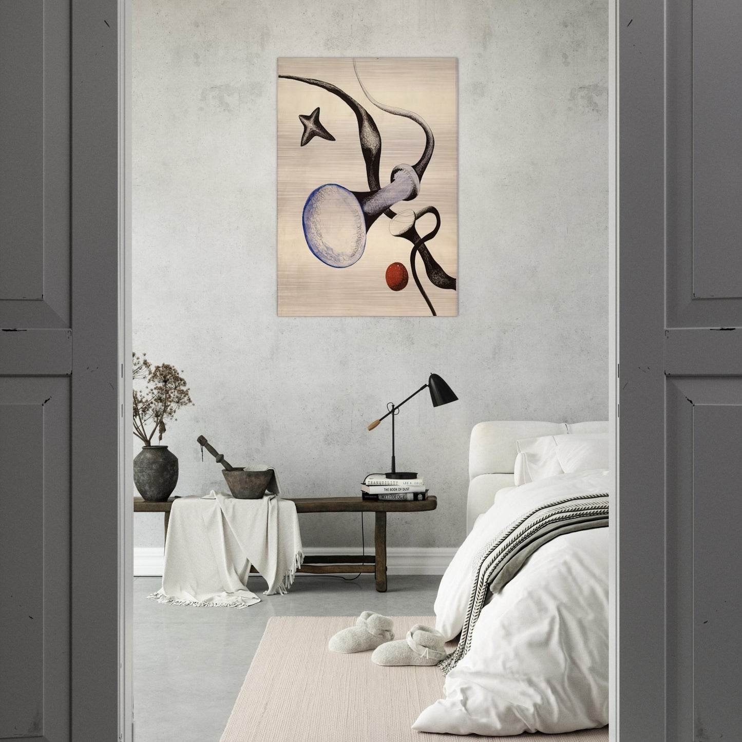 UNTITLED 1932 - Alexander Calder Brushed Aluminum Print - 70x100 cm / 28x40 inches | Alexander Calder Aluminum Print | Alexander Calder Prints