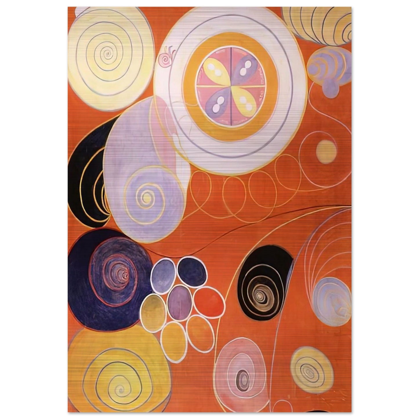 THEY TENS MAINSTAY IV 1907 - Hilma af Klint Brushed Aluminum Print - 70x100 cm / 28x40 inches | Hilma af Klint Aluminum Print | Hilma af Klint Prints