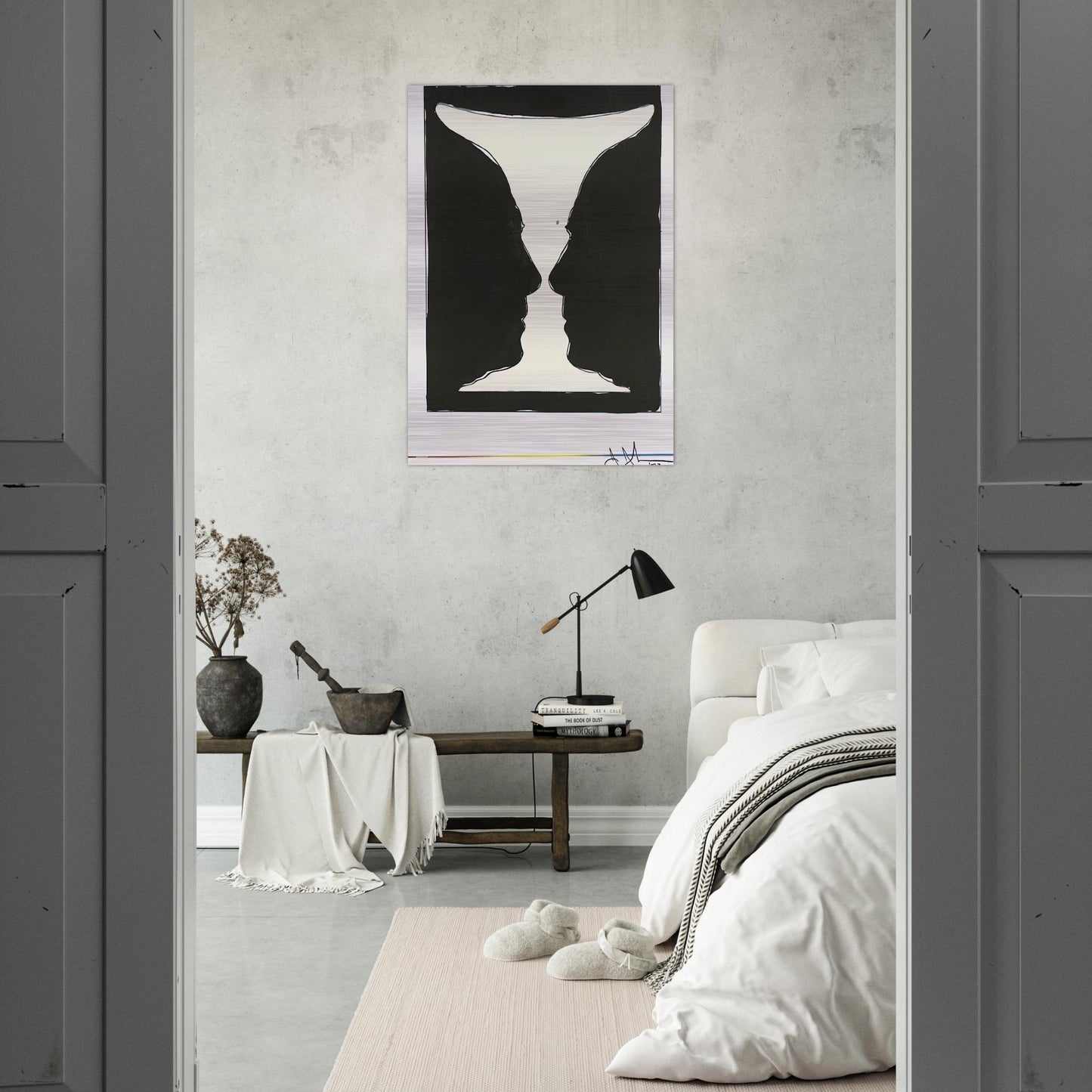 CUP 2 PICASSO 1973 - Jasper Johns Brushed Aluminum Print - 70x100 cm / 28x40 inches | Jasper Johns Aluminum Print | Jasper Johns Prints