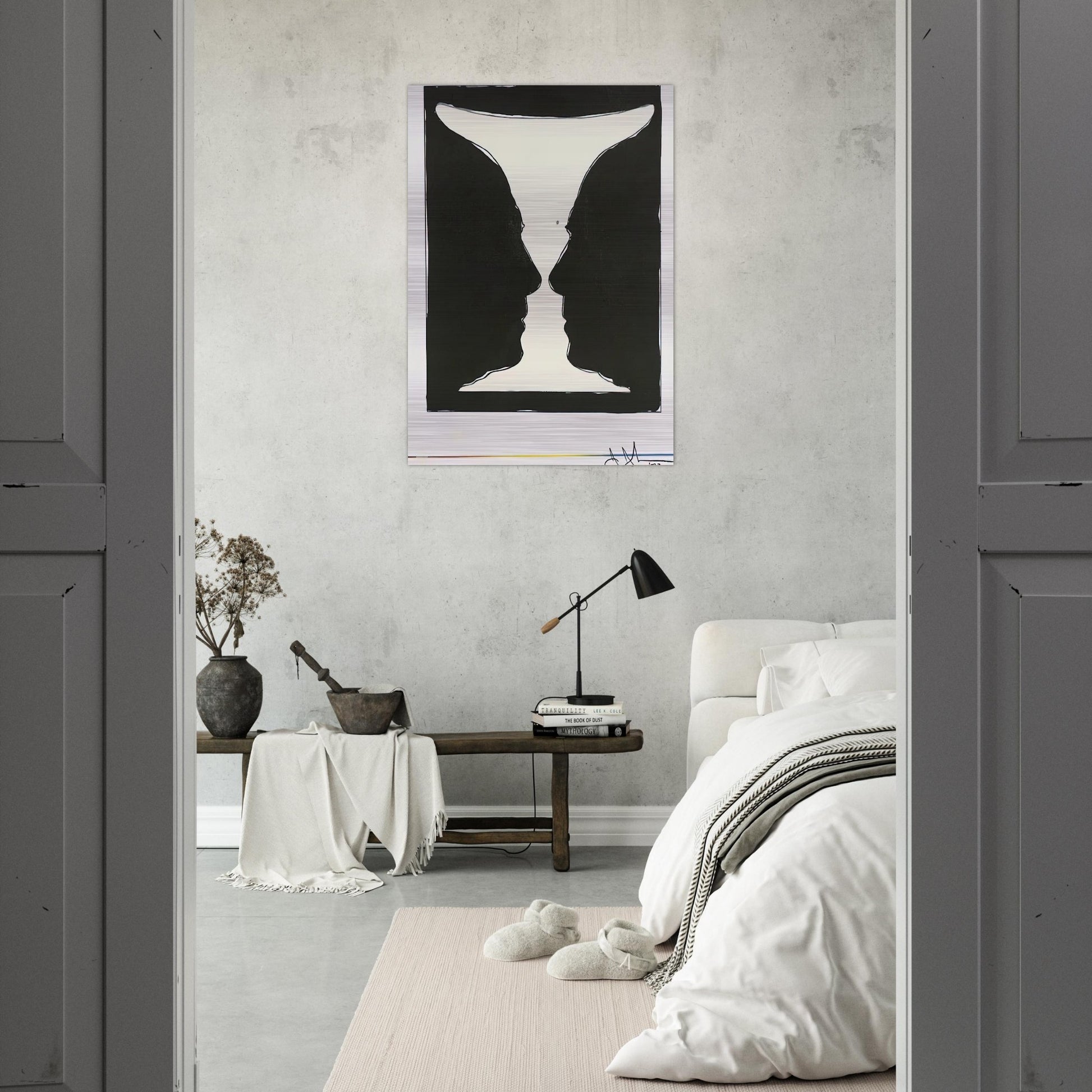 CUP 2 PICASSO 1973 - Jasper Johns Brushed Aluminum Print - 70x100 cm / 28x40 inches | Jasper Johns Aluminum Print | Jasper Johns Prints