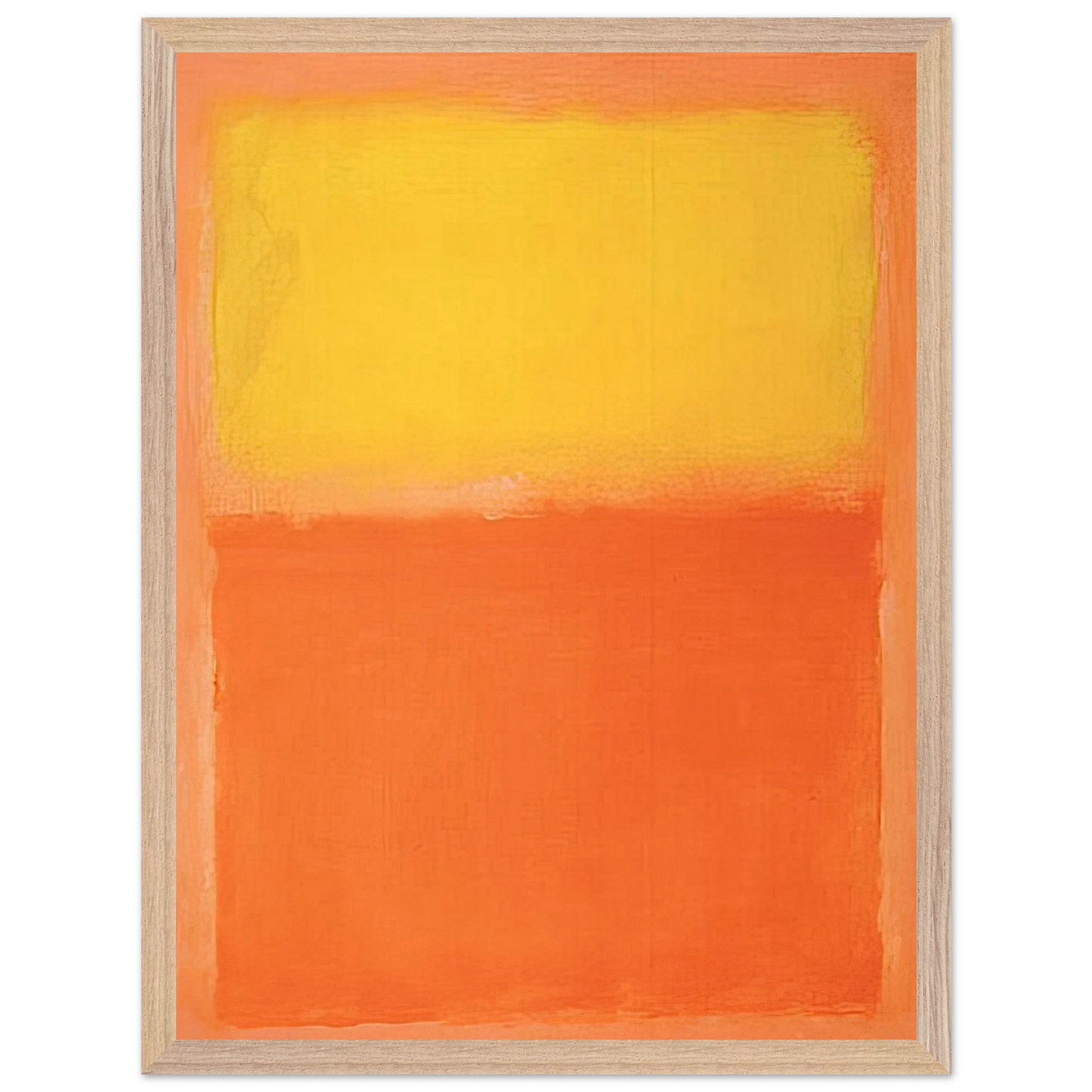 Mark Rothko - Orange and Yellow - 1956 Wall Art - 30x40 cm / 12x16 inches - Premium Wooden Framed Poster With Fine Art Paper-canvas - Wood frame