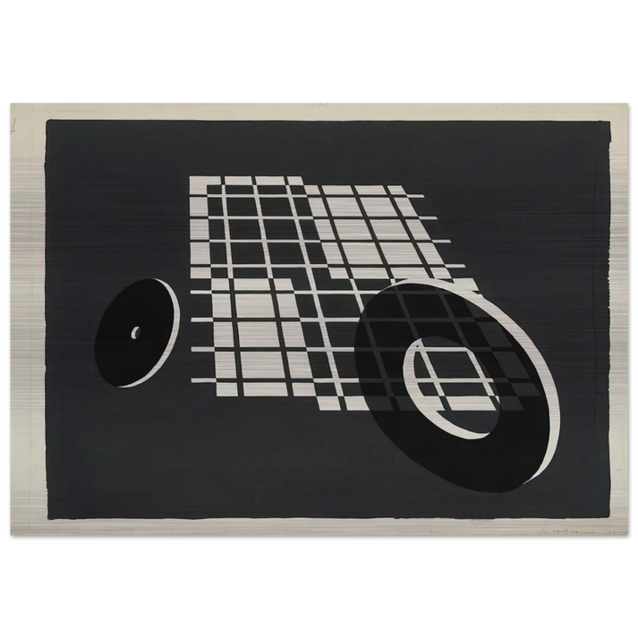 ROLLING AFTER 1928 - Josef Albers Brushed Aluminum Print - 70x100 cm / 28x40 inches | Josef Albers Aluminum Print | Josef Albers Prints