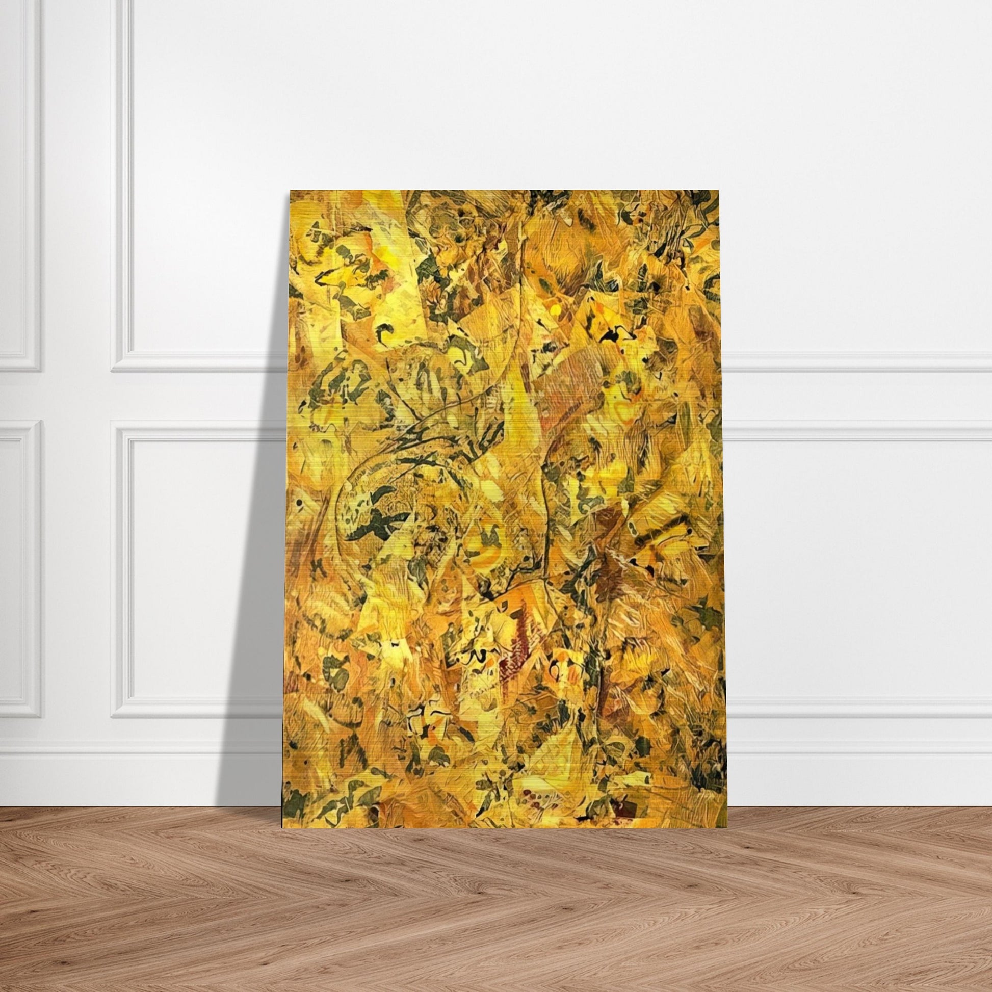 NUMBER 2 - Jackson Pollock Brushed Aluminum Print - 70x100 cm / 28x40 inches | Jackson Pollock Aluminum Print | Jackson Pollock Prints