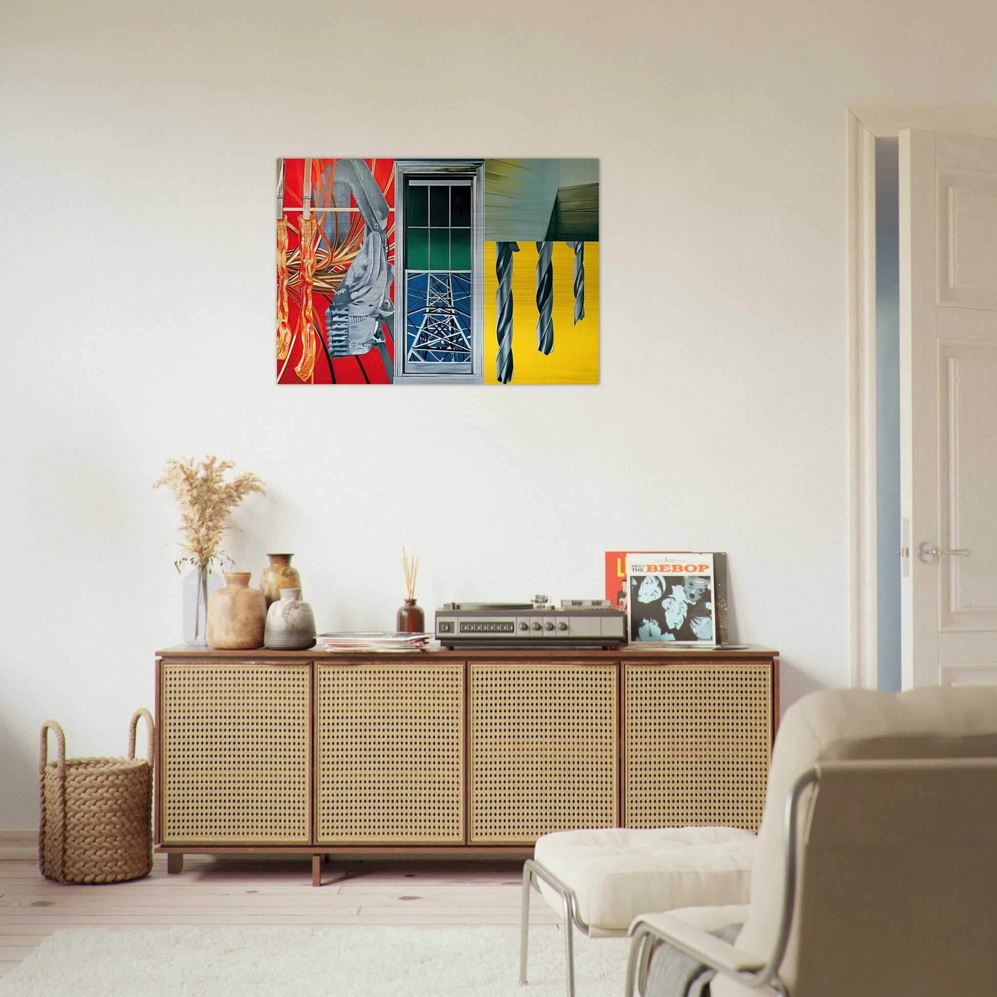 Industrial Cottage - James Rosenquist Brushed Aluminum Print - 70x100 cm / 28x40 inches | James Rosenquist Aluminum Print | James Rosenquist Prints