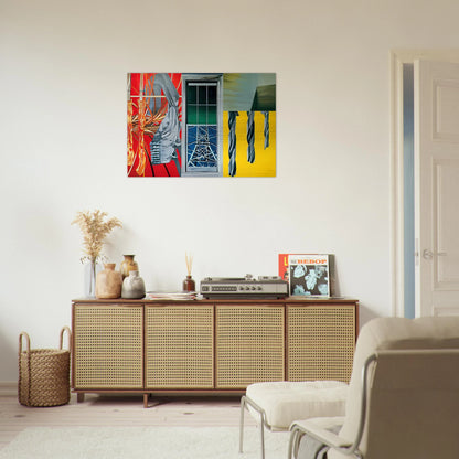 Industrial Cottage - James Rosenquist Brushed Aluminum Print - 70x100 cm / 28x40 inches | James Rosenquist Aluminum Print | James Rosenquist Prints
