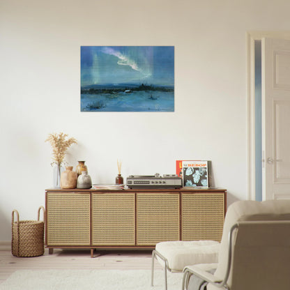 Northern Lights - Romanticism - Sydney Laurence Brushed Aluminum Print - 70x100 cm / 28x40 inches | Sydney Laurence Aluminum Print | Sydney Laurence Prints