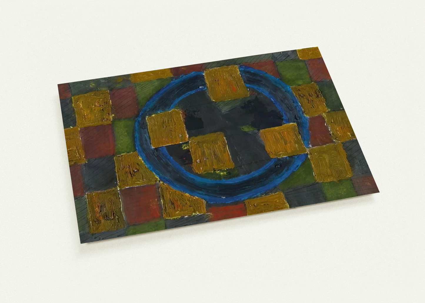 Kreise und Quadrate - 1963 By Johannes Itten Pack of 10 Post Cards | Johannes Itten Post Cards | A6 (10.5 x 14.8 cm) - 4.1 x 5.8 inches