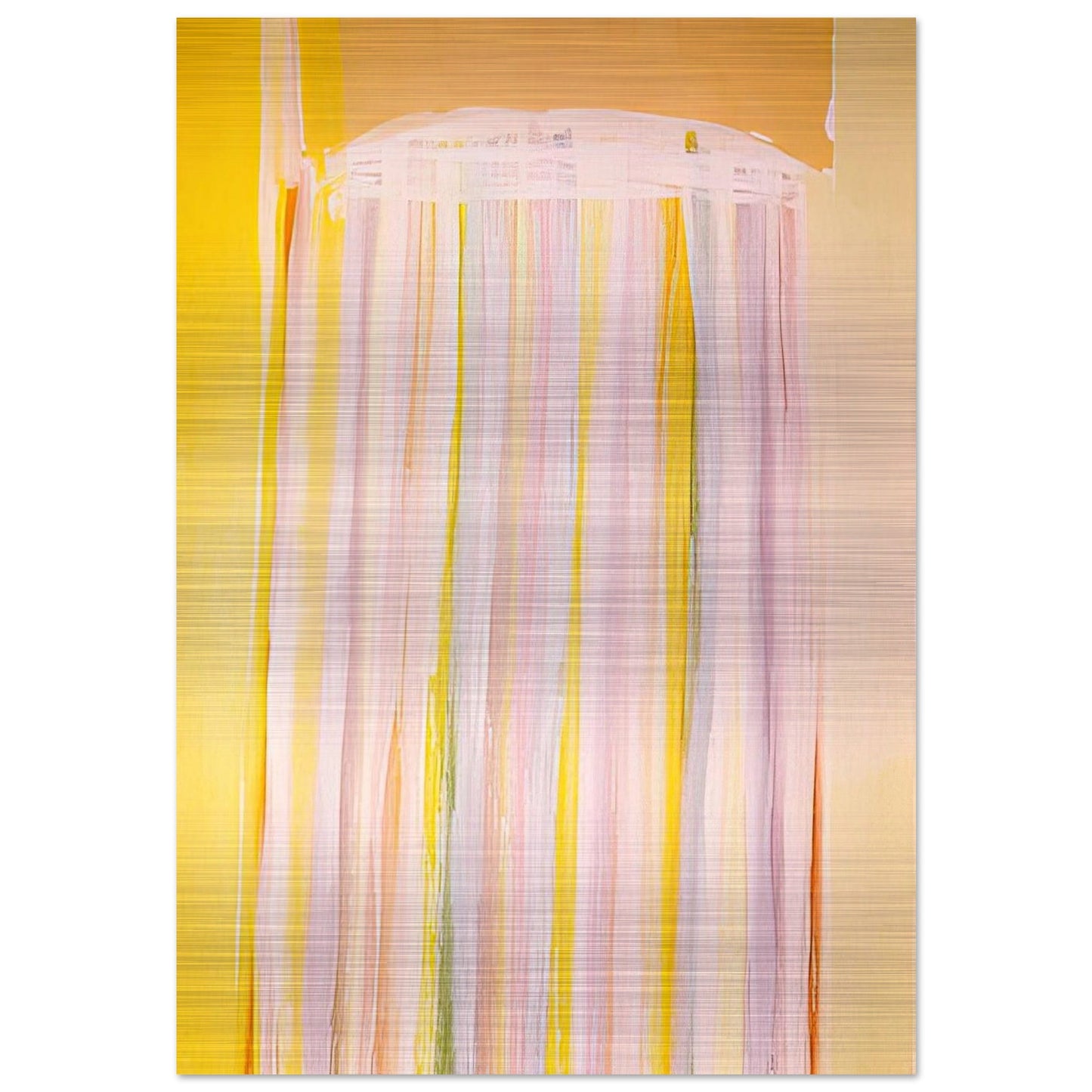 Yellow Prairie - 1972 - Ronnie Landfield Brushed Aluminum Print - 70x100 cm / 28x40 inches | Ronnie Landfield Aluminum Print | Ronnie Landfield Prints