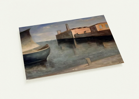 LAGOON 1932 By Carlo Carra Pack of 10 Post Cards | Carlo Carra Post Cards | A6 (10.5 x 14.8 cm) - 4.1 x 5.8 inches
