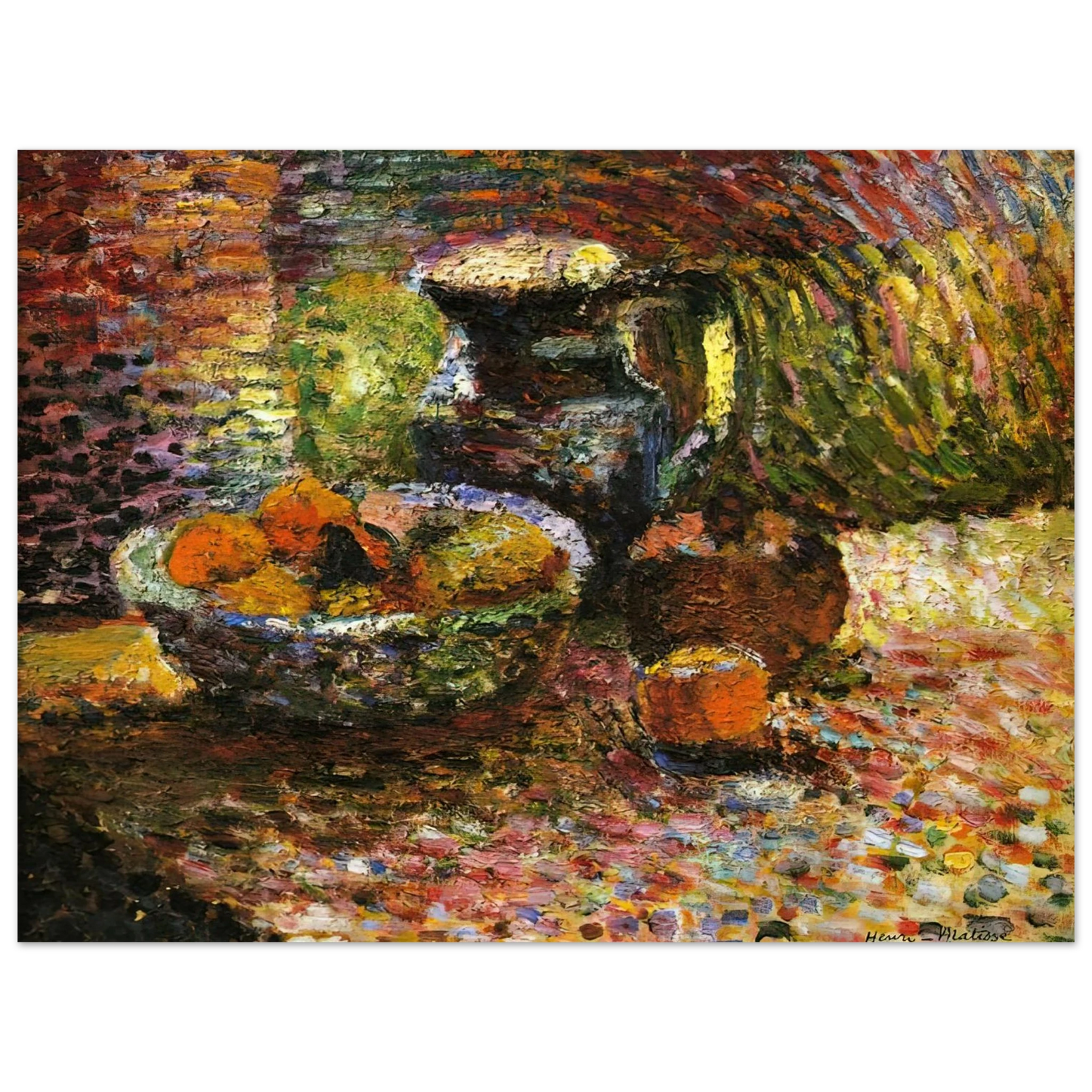Henri Matisse - STILL LIFE WITH PITCHER AND FRUIT  75x100 cm / 30x40inches Fine Art Poster