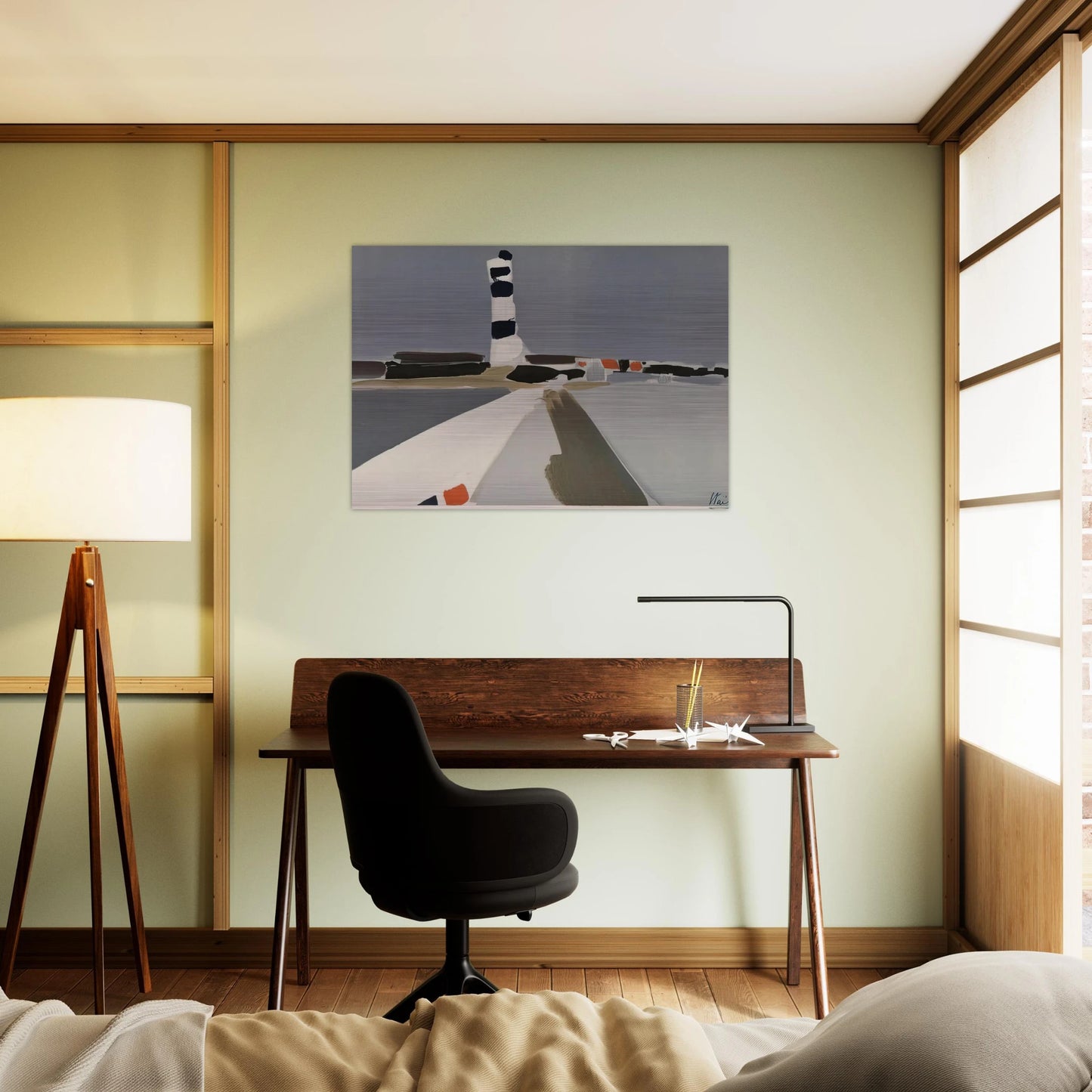 Le Phare - 1952 - Nicolas de Stael Brushed Aluminum Print - 70x100 cm / 28x40 inches | Nicolas de Stael Aluminum Print | Nicolas de Stael Prints