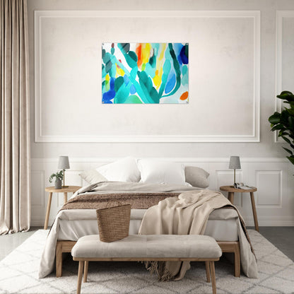 Green Swing - Alice Baber Acrylic Print - 70x100 cm / 28x40″ inches