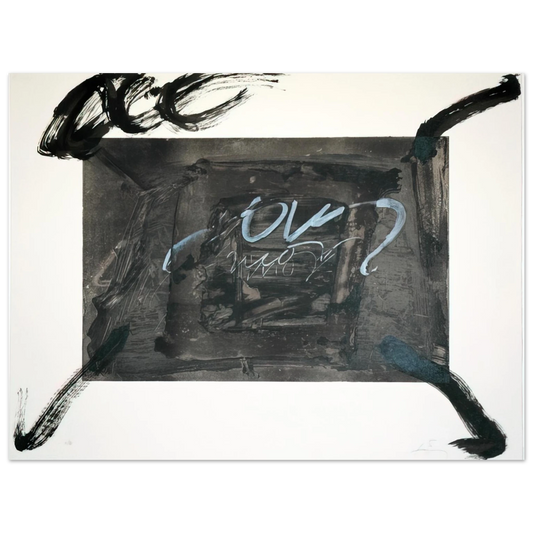 Antoni Tapies - QUATRE GESTES NOIRS 1983  75x100 cm / 30x40inches Fine Art Poster
