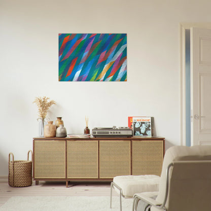 Irish - 1998 - Piero Dorazio Brushed Aluminum Print - 70x100 cm / 28x40 inches | Piero Dorazio Aluminum Print | Piero Dorazio Prints