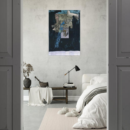 DECOY 1971 - Jasper Johns Brushed Aluminum Print - 70x100 cm / 28x40 inches | Jasper Johns Aluminum Print | Jasper Johns Prints