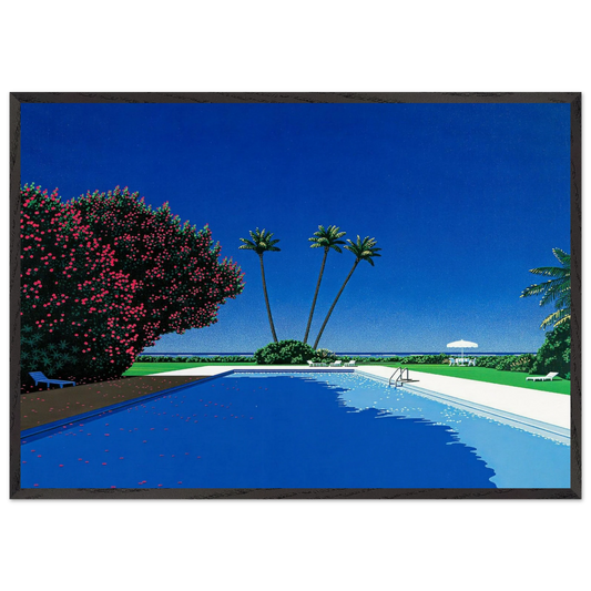 Time Goes By - Hiroshi Nagai 70x100 cm / 28x40 inches Framed Art Print – Black Wooden Frame