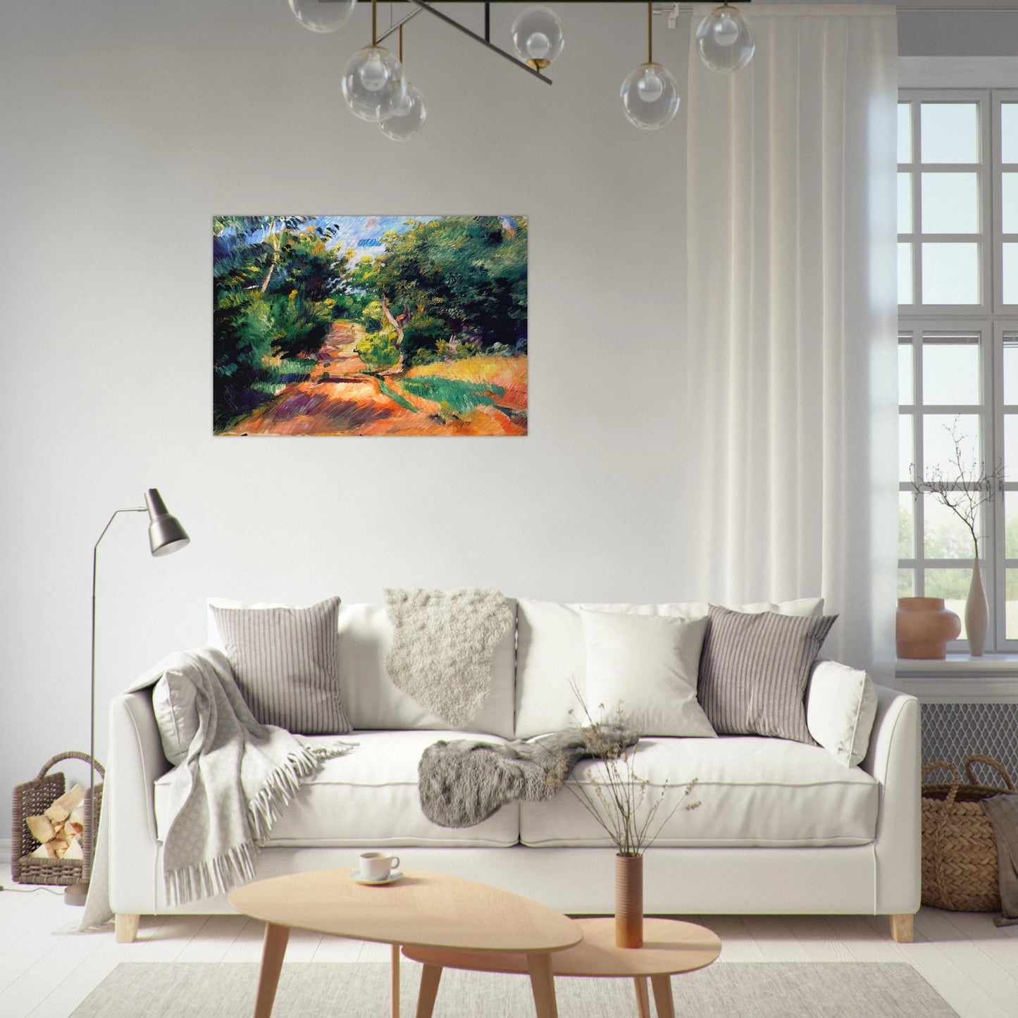 Landscape Near Varengeville - Pierre-Auguste Renoir Brushed Aluminum Print - 70x100 cm / 28x40 inches | Pierre-Auguste Renoir Aluminum Print | Pierre-Auguste Renoir Prints