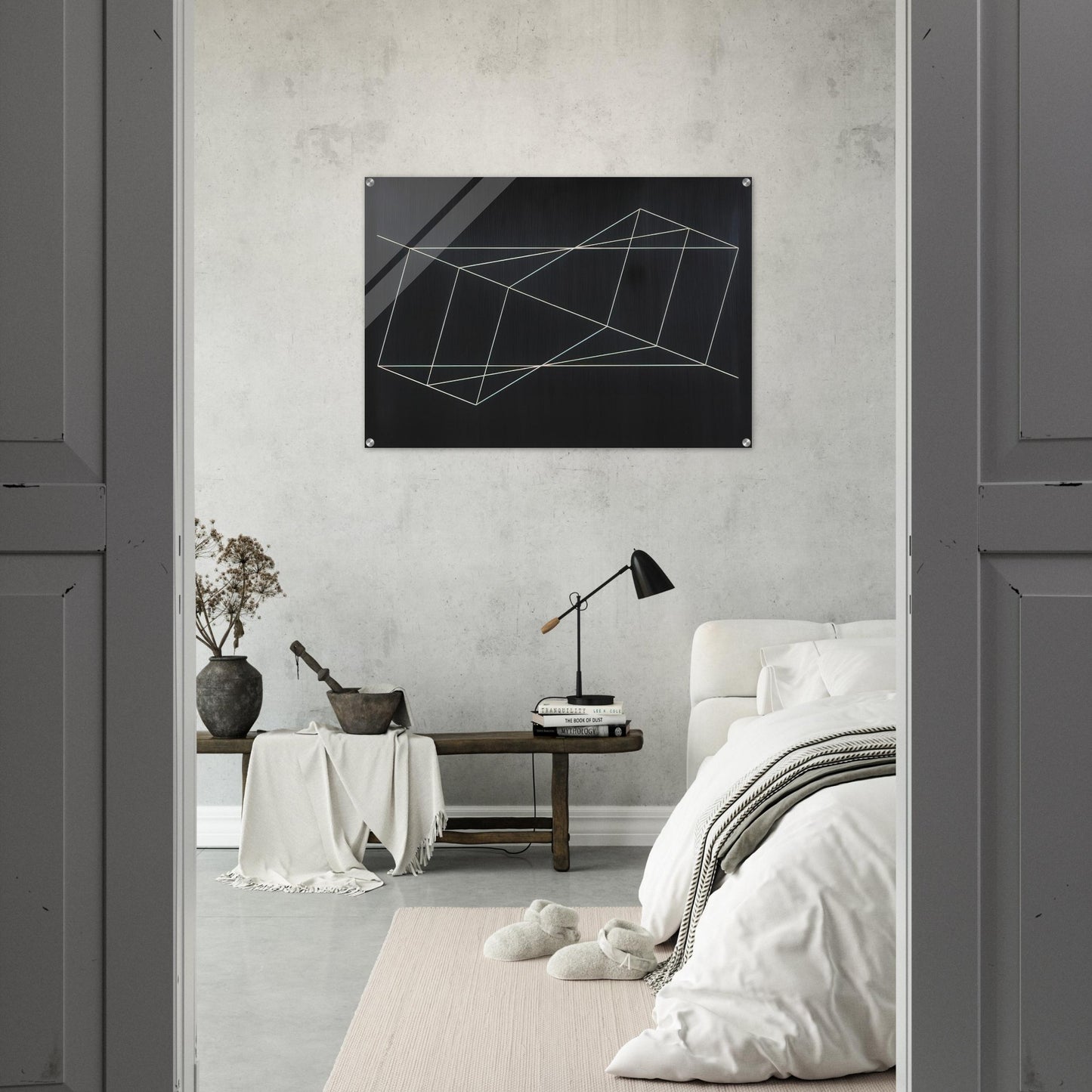 TWISTED BUT STRAIGHT 1948 - Josef Albers Acrylic Print - 70x100 cm / 28x40″ inches