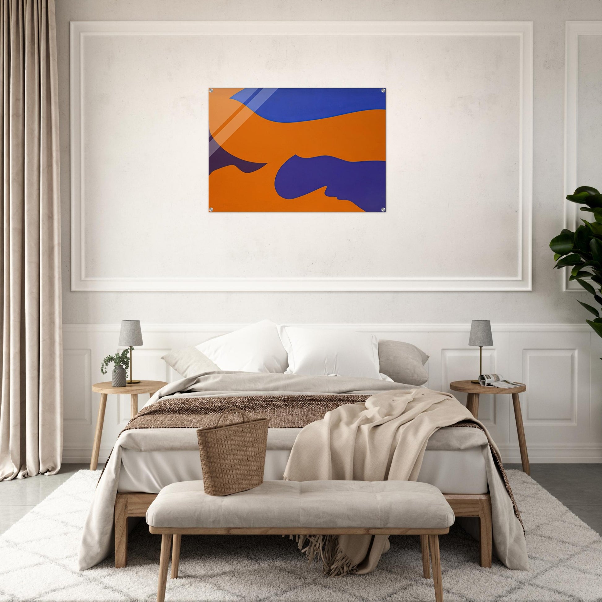 Passage ‚rosion vermillion - Fernand Leduc Acrylic Print - 70x100 cm / 28x40″ inches