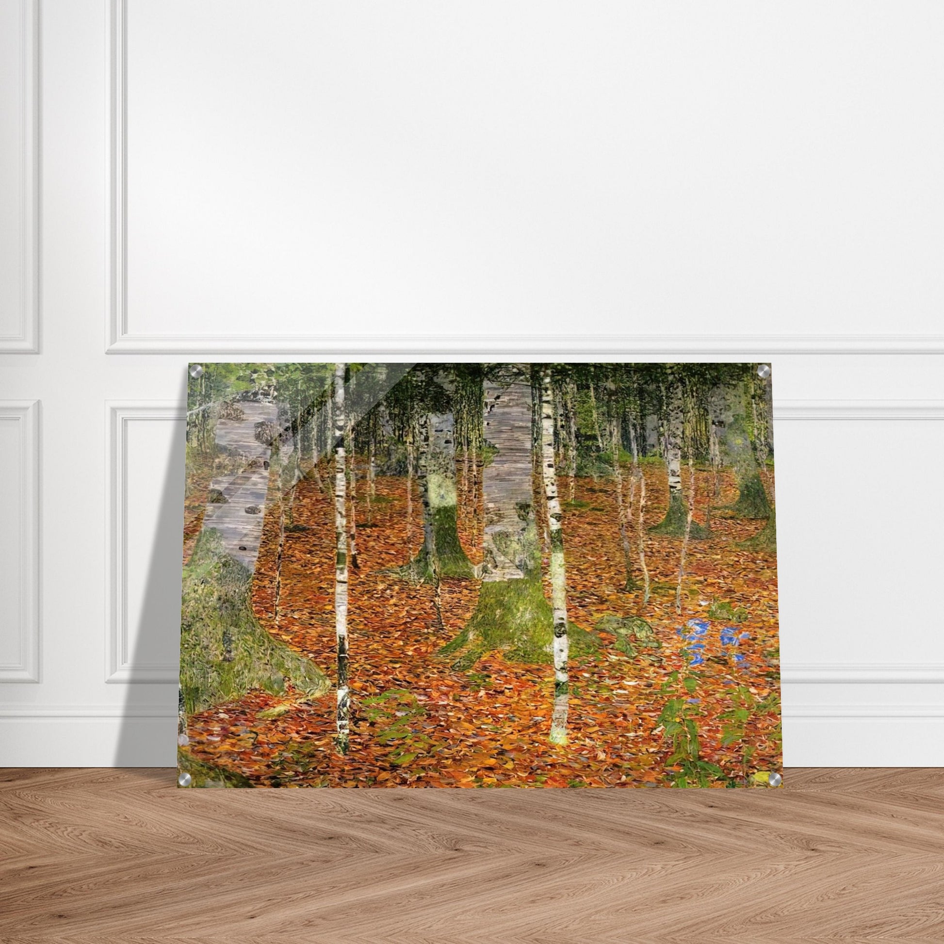 FARMHOUSE WITH BIRCH TREES 1903 - Gustav Klimt Acrylic Print - 70x100 cm / 28x40″ inches