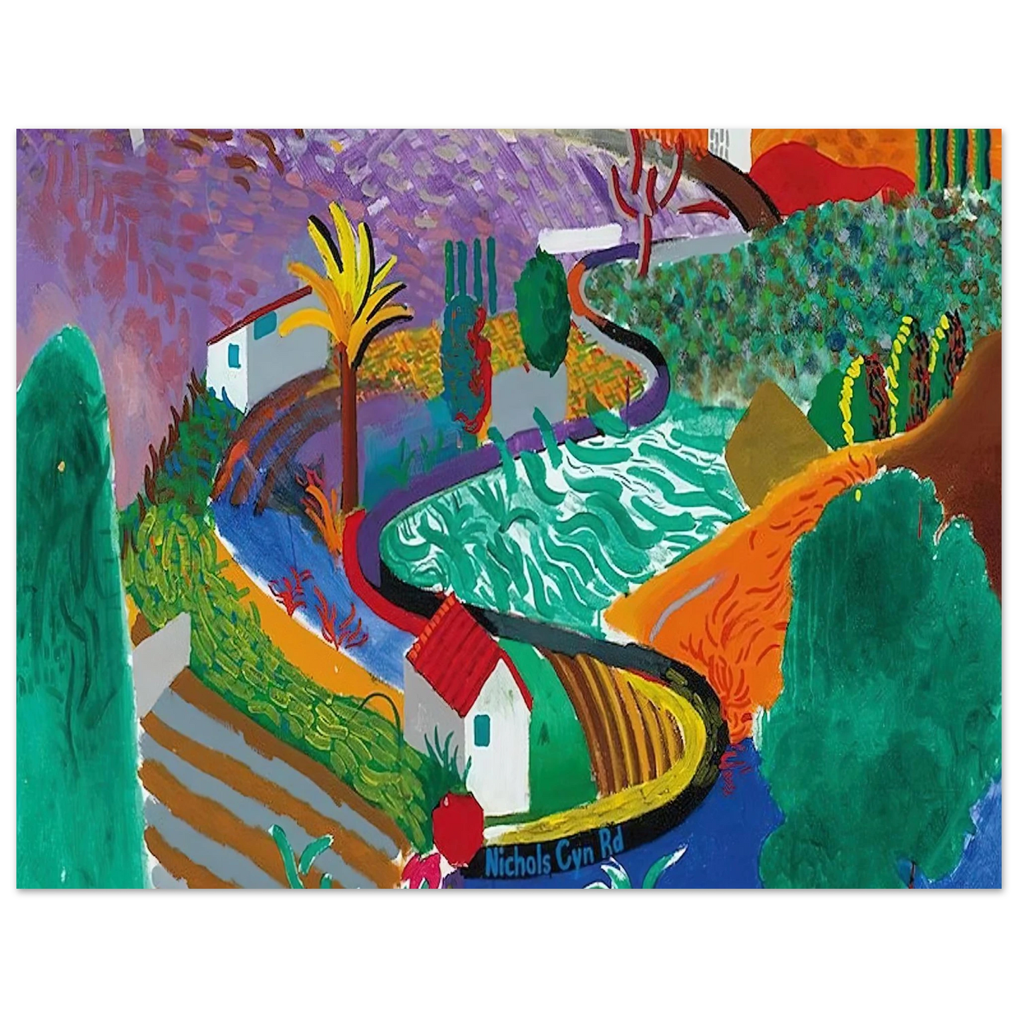 David Hockney - David Hockney Wall art - 15x20 cm / 6x8 inches - Fine Art Poster-canvas - -