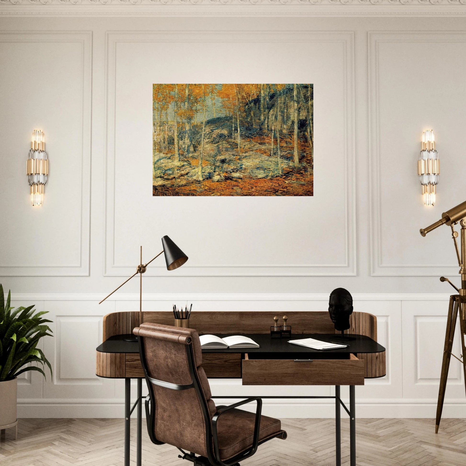 The Ledges - Childe Hassam Brushed Aluminum Print - 70x100 cm / 28x40 inches | Childe Hassam Aluminum Print | Childe Hassam Prints