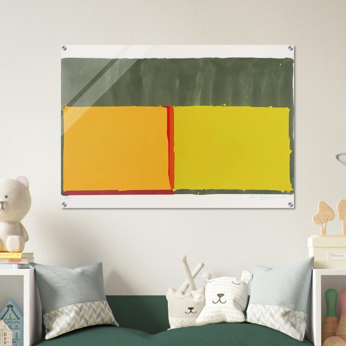 Yellows - 1969 - John Hoyland Acrylic Print - 70x100 cm / 28x40″ inches