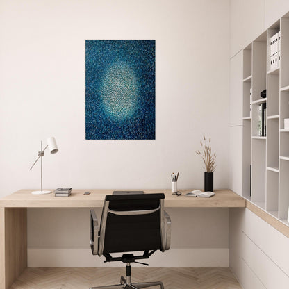Blue Prescence - Richard Pousette-Dart Brushed Aluminum Print - 70x100 cm / 28x40 inches | Richard Pousette-Dart Aluminum Print | Richard Pousette-Dart Prints