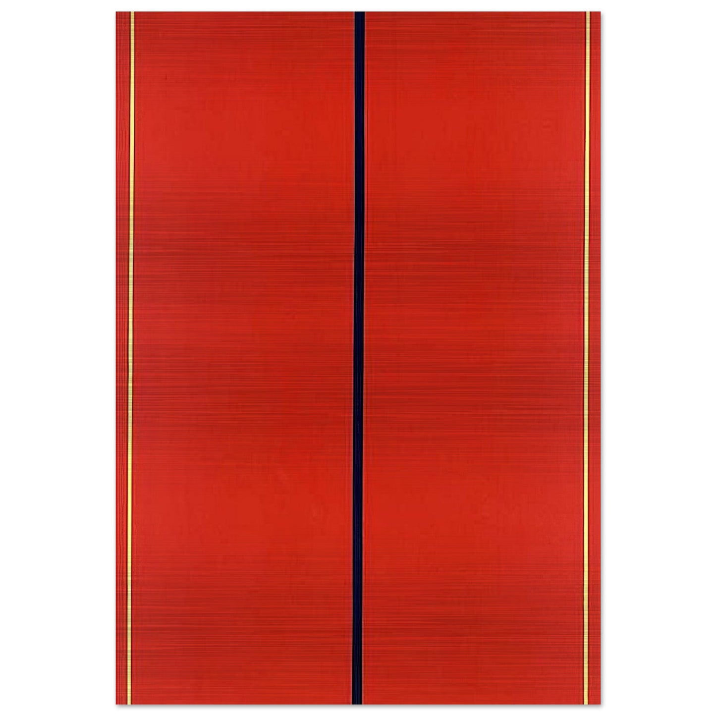 Who's Afraid of Red, Yellow and Blue II - Barnett Newman Brushed Aluminum Print - 70x100 cm / 28x40 inches | Barnett Newman Aluminum Print | Barnett Newman Prints