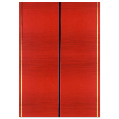 Who's Afraid of Red, Yellow and Blue II - Barnett Newman Brushed Aluminum Print - 70x100 cm / 28x40 inches | Barnett Newman Aluminum Print | Barnett Newman Prints
