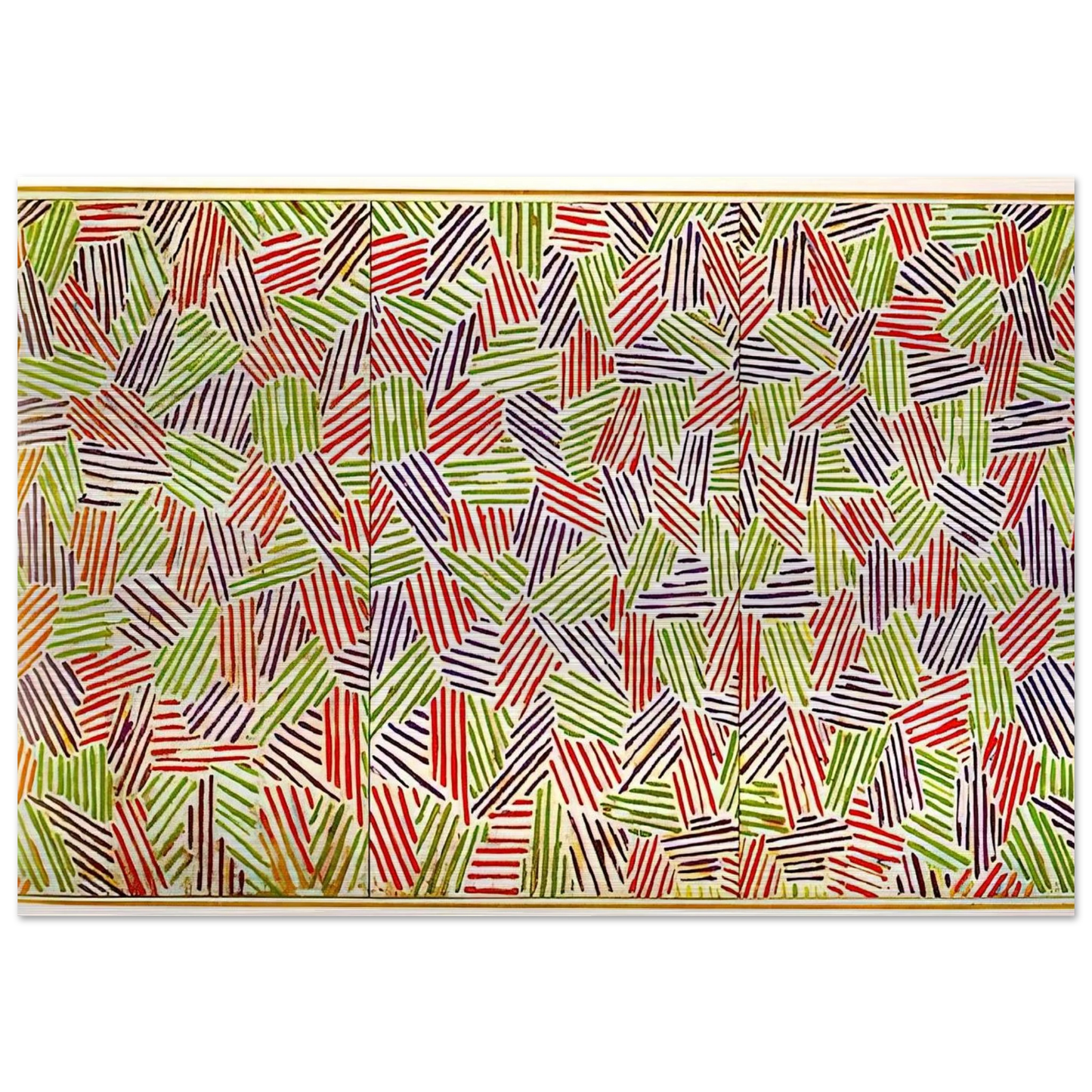 SCENT - Jasper Johns Brushed Aluminum Print - 70x100 cm / 28x40 inches | Jasper Johns Aluminum Print | Jasper Johns Prints