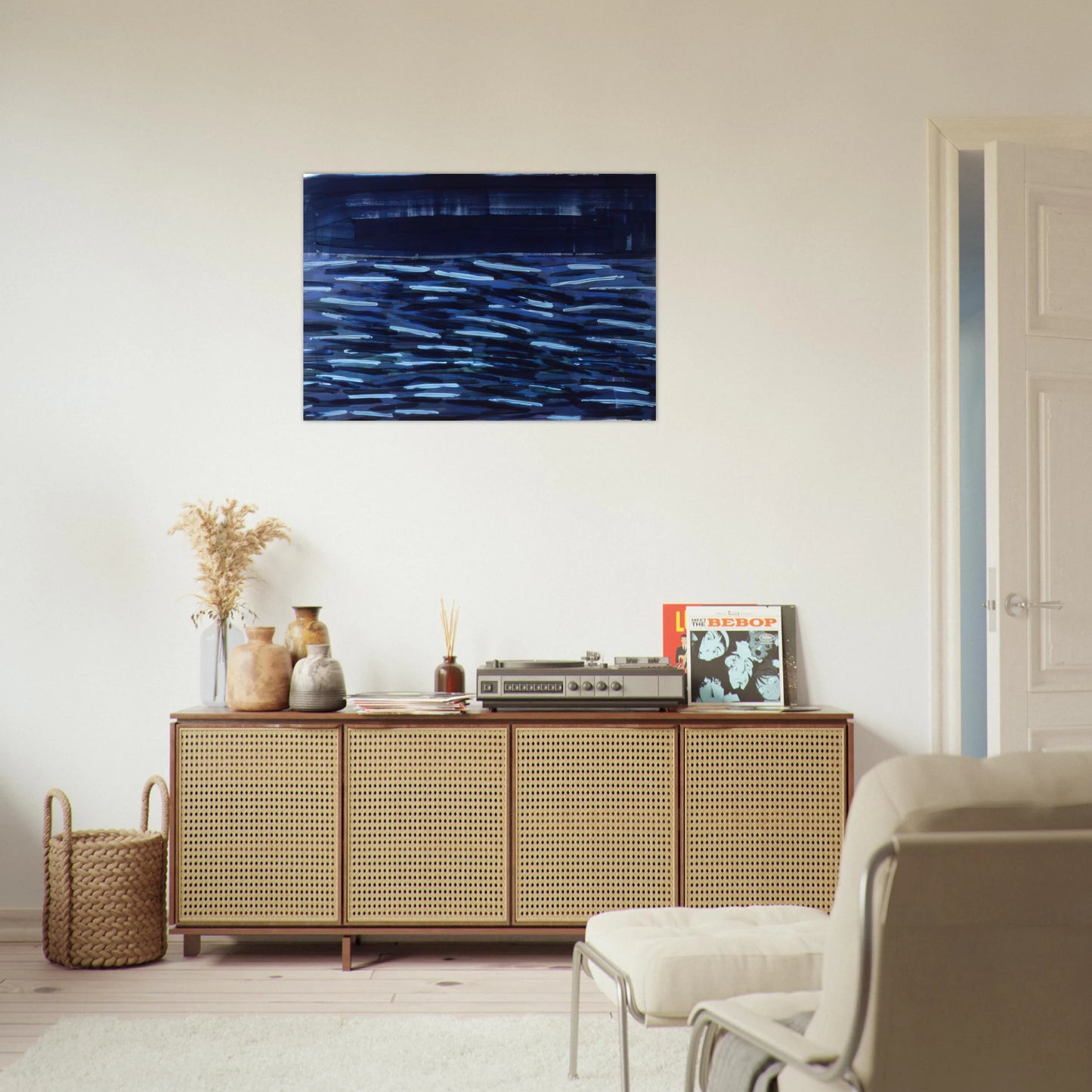 Flowers Of The Deep - 1984 - Ronnie Landfield Brushed Aluminum Print - 70x100 cm / 28x40 inches | Ronnie Landfield Aluminum Print | Ronnie Landfield Prints