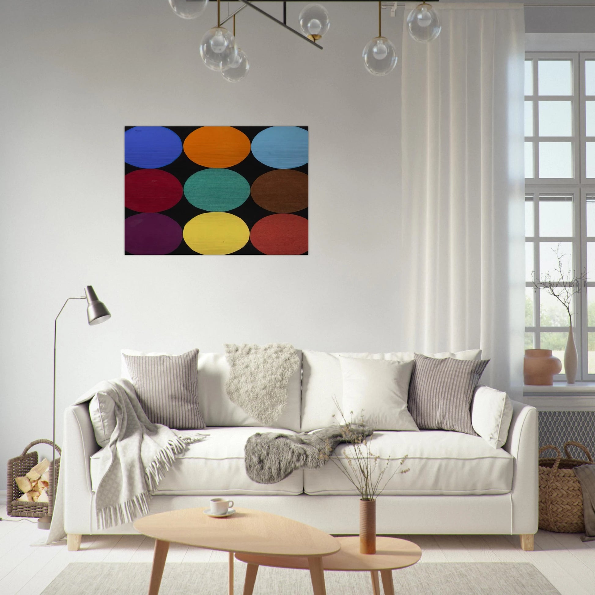 Nine Colors - Ellsworth Kelly Brushed Aluminum Print - 70x100 cm / 28x40 inches | Ellsworth Kelly Aluminum Print | Ellsworth Kelly Prints