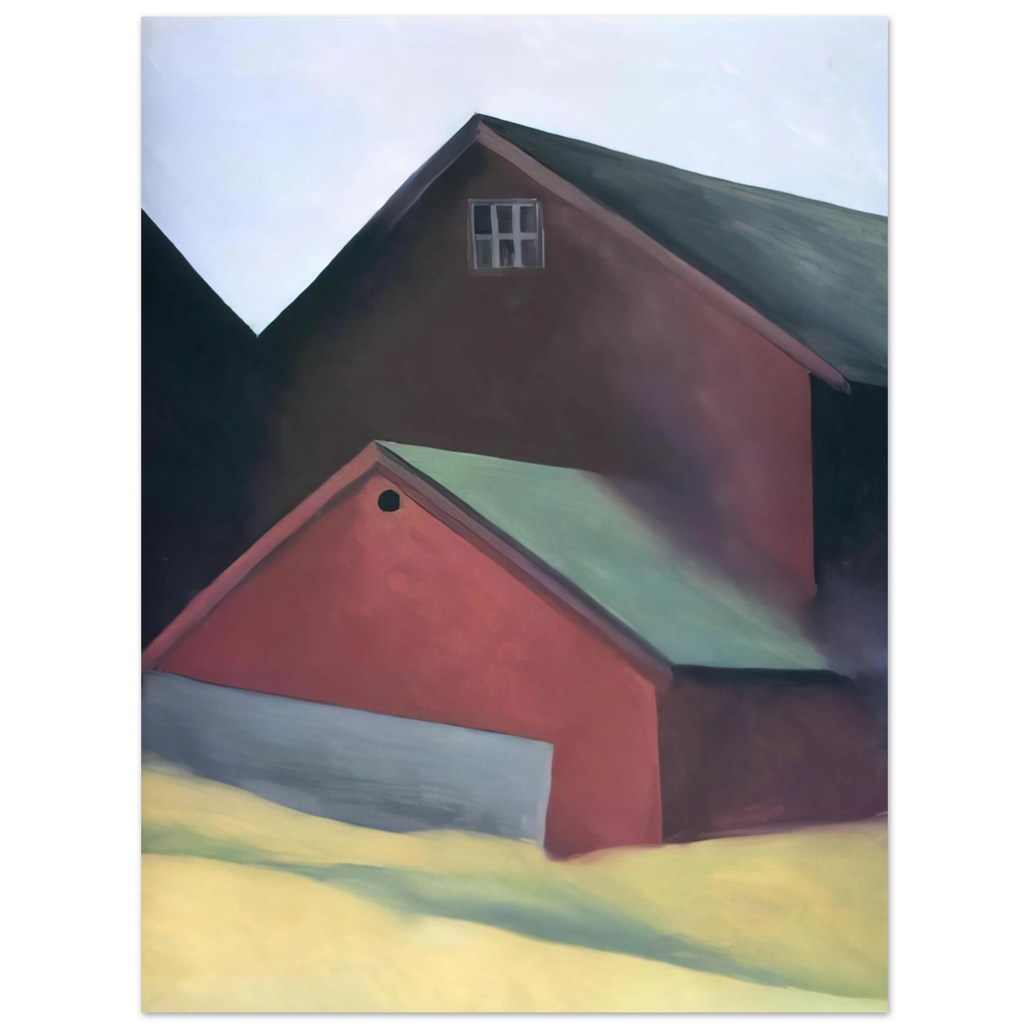 Georgia O'Keeffe - Ends Of Barns Fine Art Poster