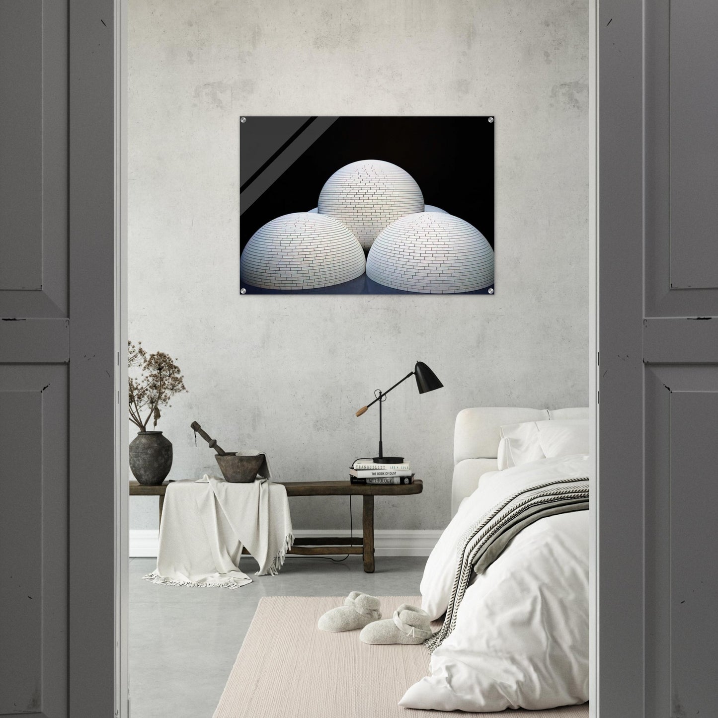 Model for Brick Structure four domes and a sphere - Sol LeWitt Acrylic Print - 70x100 cm / 28x40″ inches | Sol LeWitt Wall Art | Sol LeWitt Prints