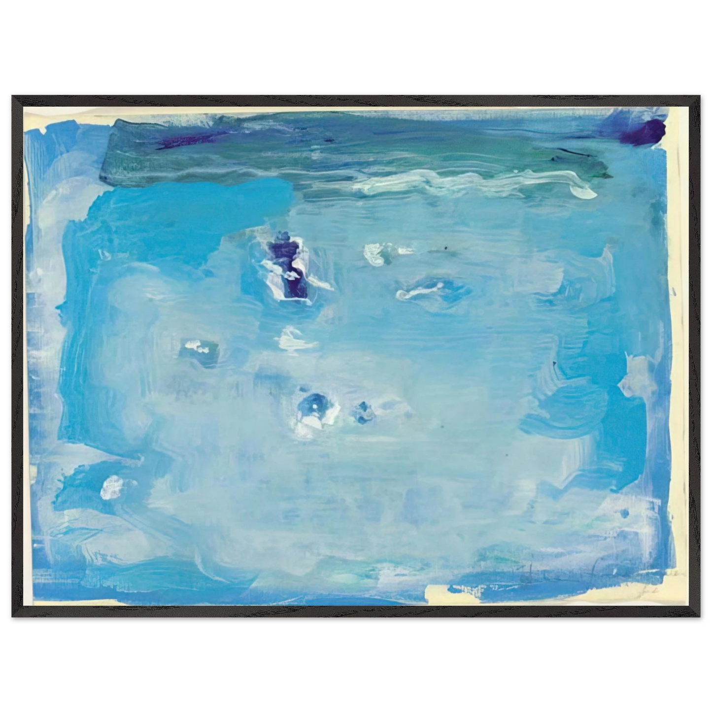 Helen Frankenthaler - Untitled - Color Field Painting, Lyrical Abstraction Wall art - 30x45 cm / 12x18 inches - Fine Art Poster-canvas - -