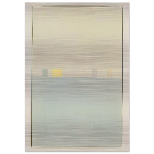 Spazio Luce - 1960 - Antonio Calderara Brushed Aluminum Print - 70x100 cm / 28x40 inches | Antonio Calderara Aluminum Print | Antonio Calderara Prints