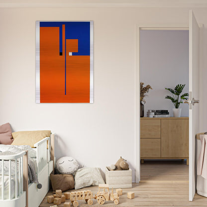 Tribute to Santomaso - Concretism - Bruno Munari Brushed Aluminum Print - 70x100 cm / 28x40 inches | Bruno Munari Aluminum Print | Bruno Munari Prints