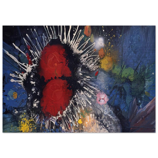 Flowers No. 4 - 1974 - Gebre Kristos Desta Brushed Aluminum Print - 70x100 cm / 28x40 inches | Gebre Kristos Desta Aluminum Print | Gebre Kristos Desta Prints