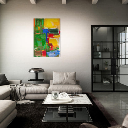 Dew and Dusk - Hans Hofmann Brushed Aluminum Print - 70x100 cm / 28x40 inches | Hans Hofmann Aluminum Print | Hans Hofmann Prints