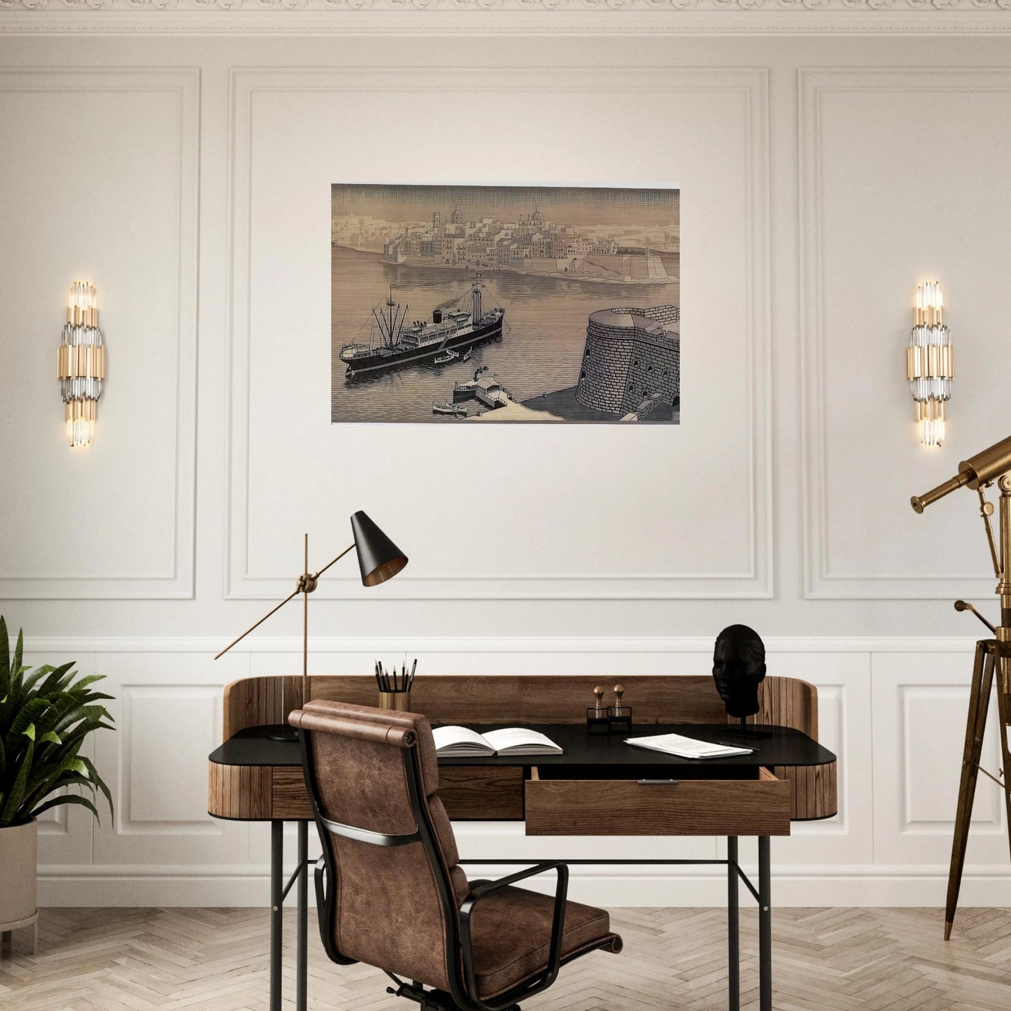 SENGELA MALTA - MC Escher Brushed Aluminum Print - 70x100 cm / 28x40 inches | MC Escher Aluminum Print | MC Escher Prints