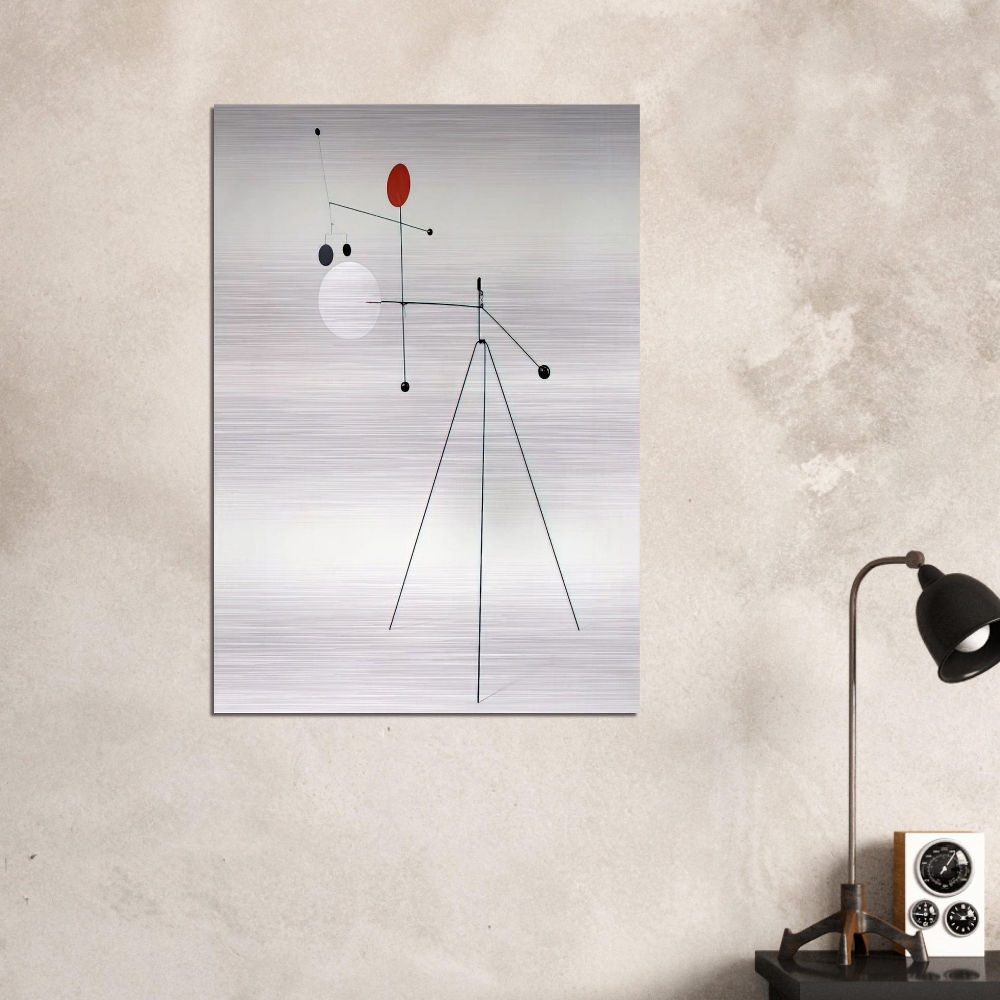 UNTITLED 1934 - Alexander Calder Brushed Aluminum Print - 70x100 cm / 28x40 inches | Alexander Calder Aluminum Print | Alexander Calder Prints