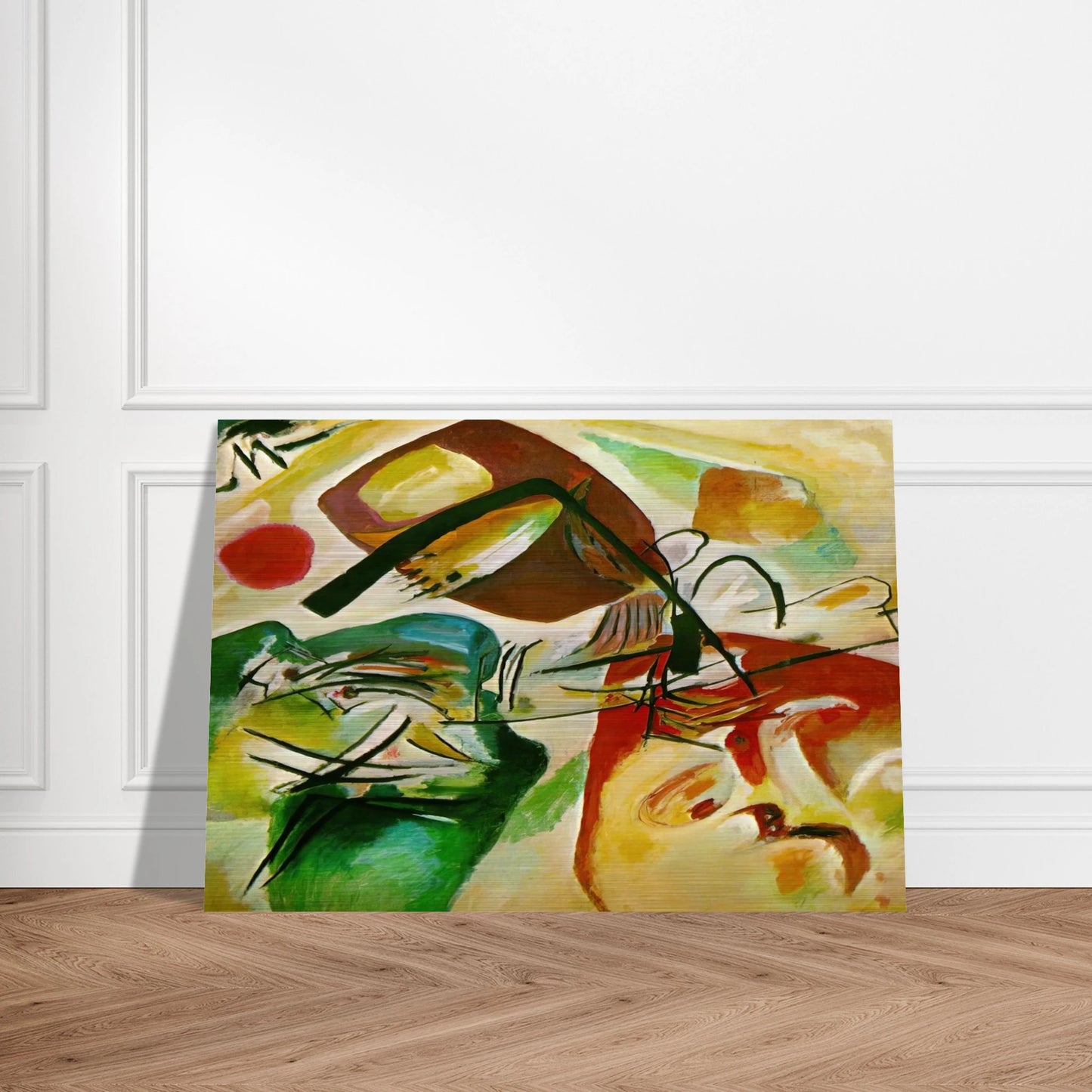 PICTURE WITH A BLACK ARCH 1912 - Wassily Kandinsky Brushed Aluminum Print - 70x100 cm / 28x40 inches | Wassily Kandinsky Aluminum Print | Wassily Kandinsky Prints