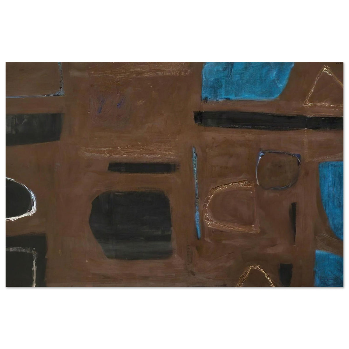 Brown and Black - 1960 - William Scott Art Prints - 100x150 cm / 40x60″ inches | William Scott Poster | William Scott Prints