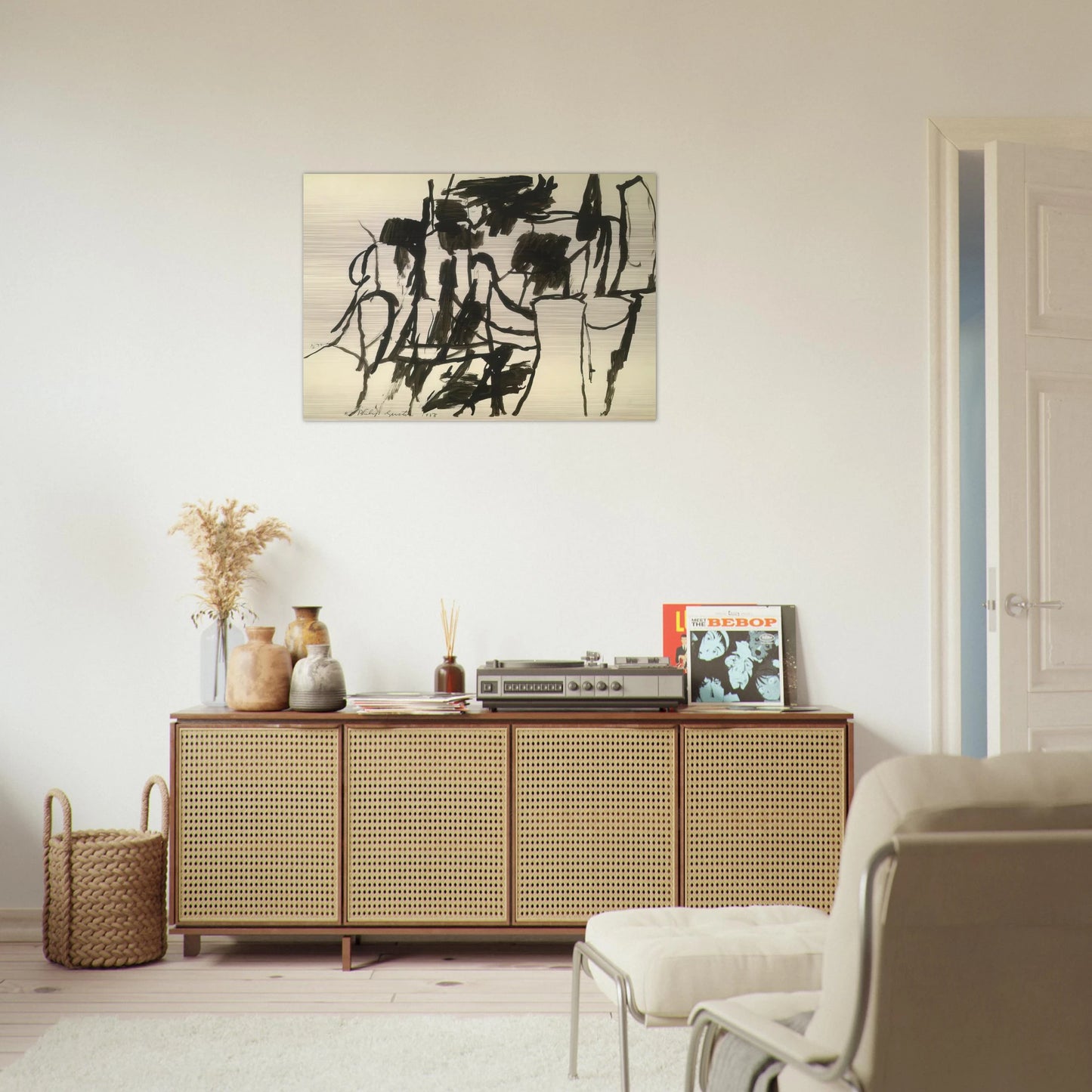 UNTITLED 4 - Philip Guston Brushed Aluminum Print - 70x100 cm / 28x40 inches | Philip Guston Aluminum Print | Philip Guston Prints