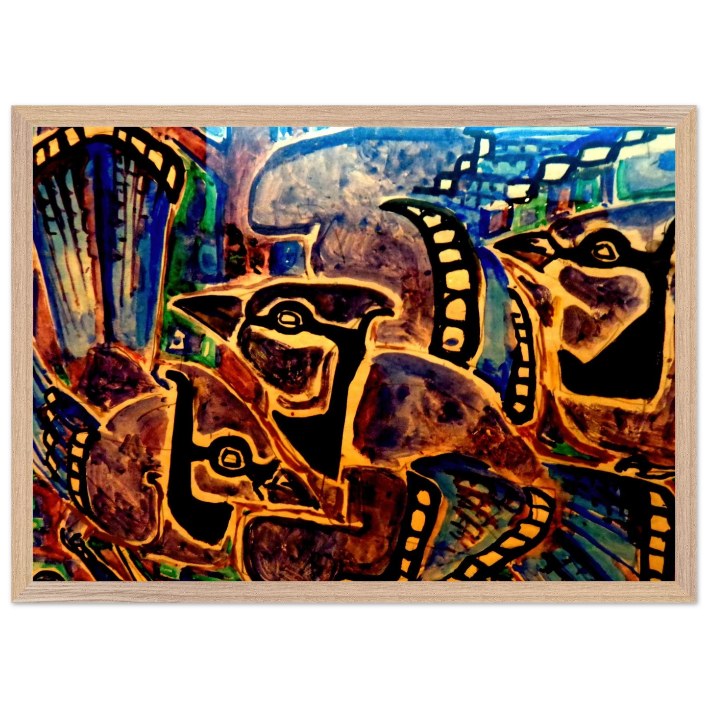 Walter Inglis Anderson - Walter Anderson Wall art - 30x40 cm / 12x16 inches - Premium Wooden Framed Poster With Fine Art Paper-canvas - White frame